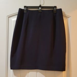 Allison Daley navy pencil midi skirt 12